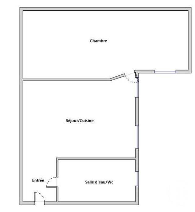 Appartement F2 à vendre - 2 pièces - 24.5 m2 - PARIS - 75018 - ILE-DE-FRANCE - Century 21 Sorim