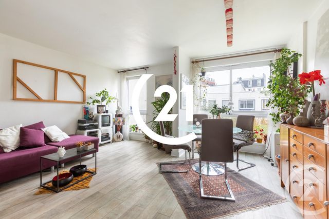 Appartement F2 à vendre - 2 pièces - 54.51 m2 - PARIS - 75018 - ILE-DE-FRANCE - Century 21 Sorim