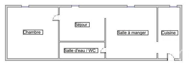 Appartement F3 à vendre - 3 pièces - 50.0 m2 - PARIS - 75018 - ILE-DE-FRANCE - Century 21 Sorim