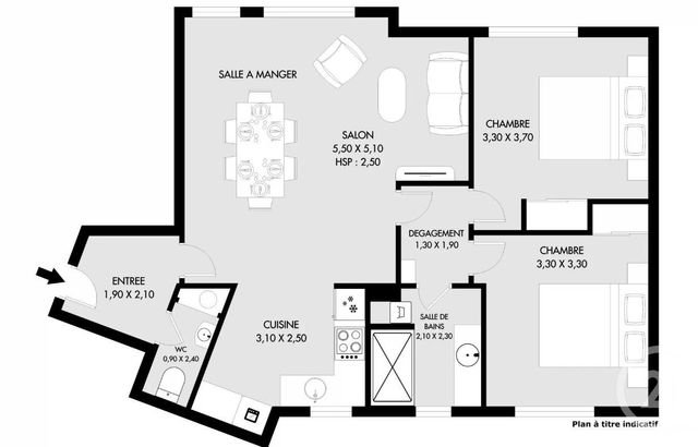 Appartement F3 à vendre - 3 pièces - 67.0 m2 - PARIS - 75018 - ILE-DE-FRANCE - Century 21 Sorim
