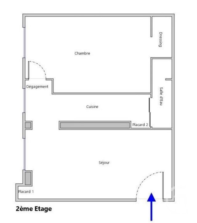 Appartement F2 à vendre - 2 pièces - 31.0 m2 - PARIS - 75018 - ILE-DE-FRANCE - Century 21 Sorim