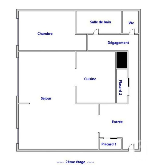 Appartement F2 à vendre - 2 pièces - 54.51 m2 - PARIS - 75018 - ILE-DE-FRANCE - Century 21 Sorim