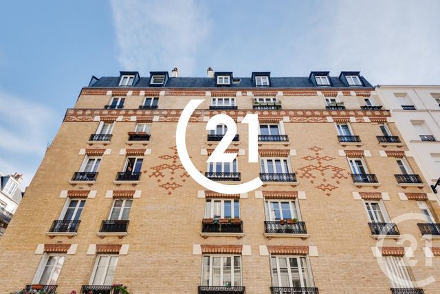 Appartement F2 à vendre - 2 pièces - 36.0 m2 - PARIS - 75018 - ILE-DE-FRANCE - Century 21 Sorim