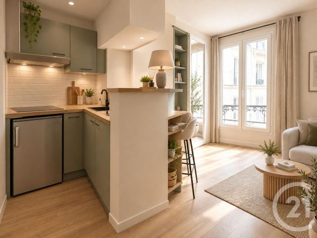 Appartement F2 à vendre - 2 pièces - 22.0 m2 - PARIS - 75018 - ILE-DE-FRANCE - Century 21 Sorim
