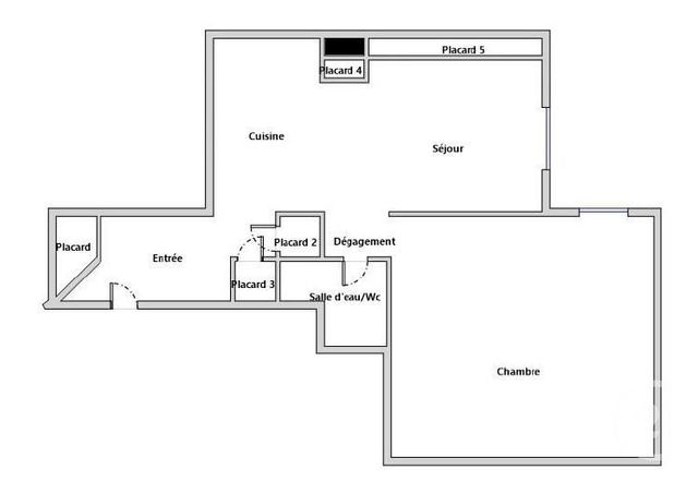 Appartement F2 à vendre - 2 pièces - 22.0 m2 - PARIS - 75018 - ILE-DE-FRANCE - Century 21 Sorim